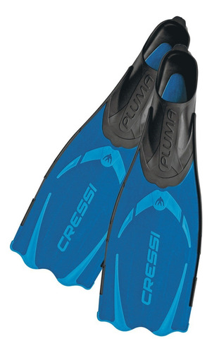 Aletas Cressi Pluma Blue Buceo Y Apnea 37/38