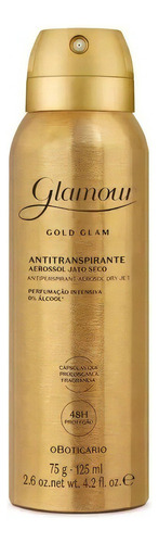 Desodorante Antitranspirante Aerossol Glamour Gold Glam 75g