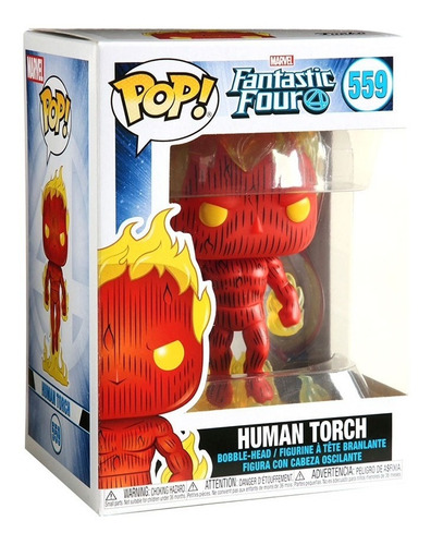 Figura Funko Pop Marvel Fantastic Four - Human Torch