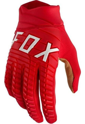 Guantes Fox 360 Paddox Red 2022 de Motocross Trail, color rojo, talla S