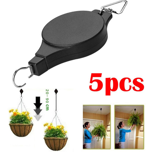 Polea Retráctil Para Colgar Macetas De Jardín