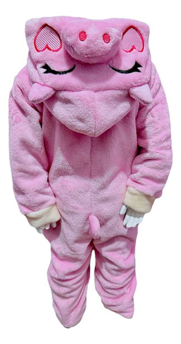 Mameluco Ropa Bebé Pijama Disfraz Puerquito Gorro Bordado Rosa 3 1/2 Años