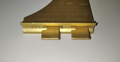 Pie De Amigo Para Cremallera Aluminio Dorado (Usado)