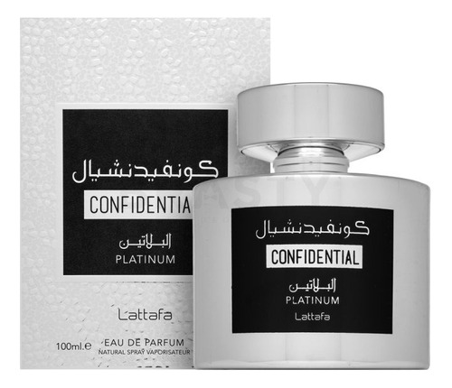 Perfume Lattafa Confidential Platinum Edp 100ml Unisex.