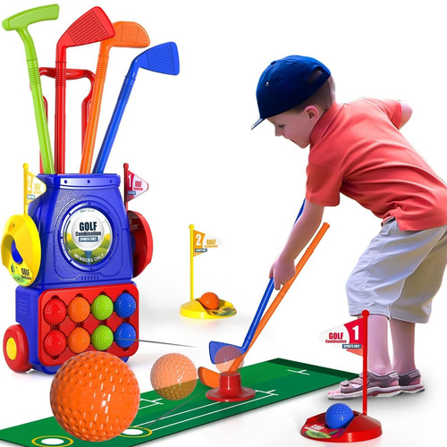 Juego Golf Para Niños, Palos Golf, Golf Set Juguetes Mayores