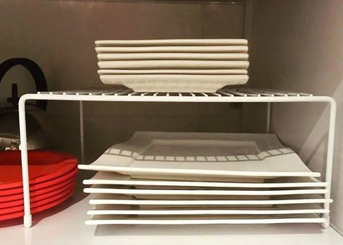 Imagen 2 de 3 de Organizador Alzada Alacena Metal Estante Reforzado Calidad