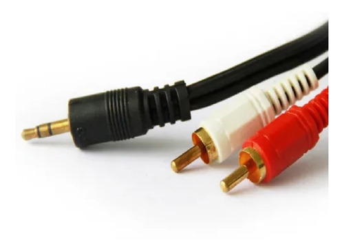 Imagen 1 de 1 de Cable De Audio Auxiliar Plug 3.5 Estereo A 2 Rca 1.5m