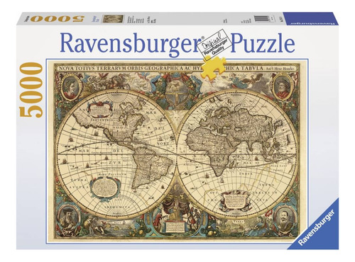 Puzzle   Mapa Del Mundo Antiguo 5000 Pcs- Ravensburger