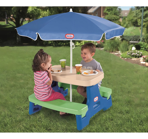 Sombrilla de pícnic con 4 asas Little Tikes, juego infantil