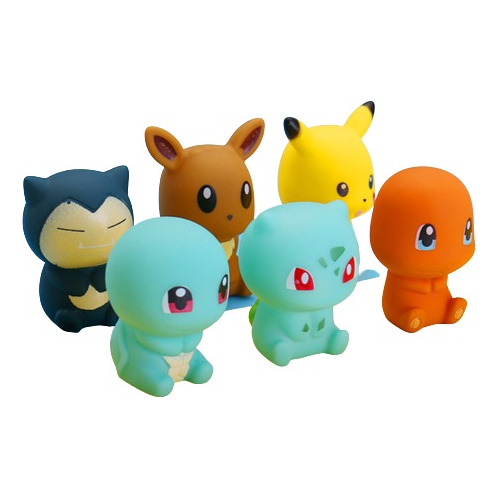 Figuras Apachurrables Pikachu Snorlax Eevee 