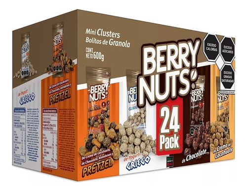 Bolitas De Granola Berry Nuts Caja 24 Pack