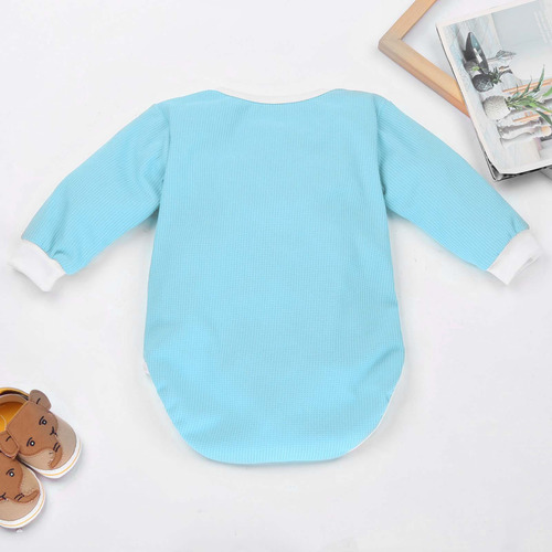 Mono De Manga Larga De Color Liso Para Bebés Y Niñas De Invi