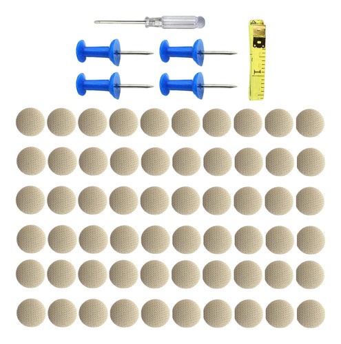 60x Kit De Reparación De Forro De Techo De Coche, Remaches