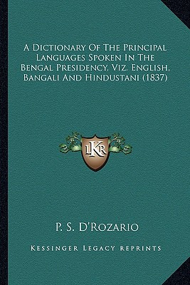 Libro A Dictionary Of The Principal Languages Spoken In T...
