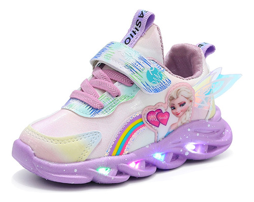 Zapatillas Luminosas For Niños Sneakers Led Princesas Niñas