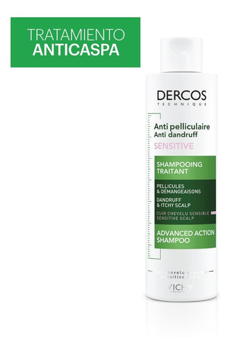 Vichy Dercos Shampoo Anticaspa Sensibles X 200 Ml