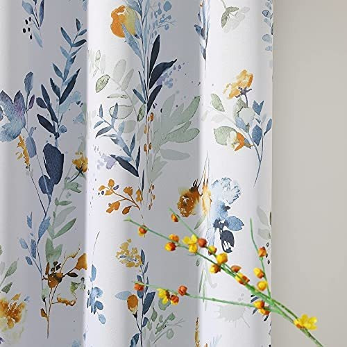 Mysky Home Cortinas Florales De 84 Pulgadas De Largo, Cortin