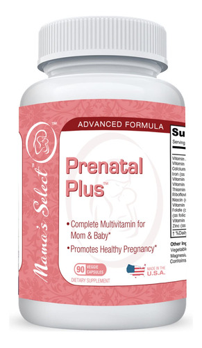 Mama's Select Vitaminas Prenatales Y Minerales Prenatales Pl