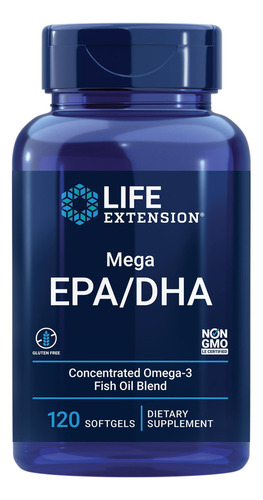 Óleo De Peixe Life Extension Mega Epa Dha Ácido Graso Ômega-