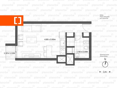 Venta De Apartamento Obra Construcción Monoambiente En Pocitos, Neo Buxareo Unidad 411