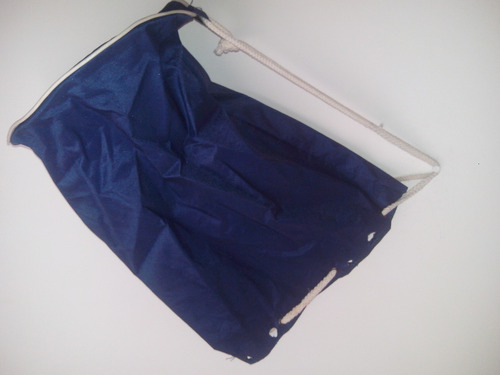 Bolso Marinero De Lona 30x40x25 Azul Oscuro