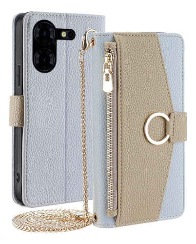 Funda Litchi Texture Para Tecno Pova 5 Pro