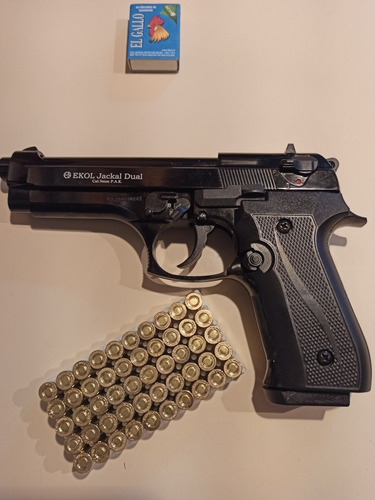 Pistola Fogueo Ekol Jackal Dual Rafaga9mm Sonido Real $ 280