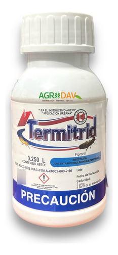 Termitrid Insecticida Fipronil Control De Plagas 250 Ml