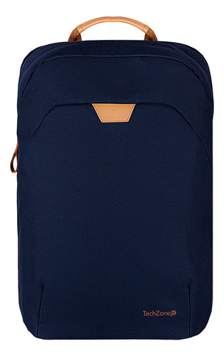 Backpack Techzone Porta Laptop Pet Reciclado Eco Hero Blue Color Azul Diseño de la tela Liso