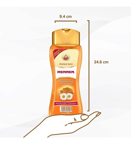 Mennen Shampoo Suave Cn Néctar Miel Manzanilla 700ml Familia