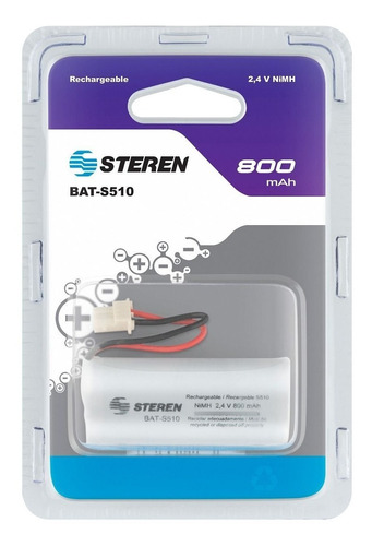 Pila Telefónica Recargable 800 Mah Steren Bat-s510