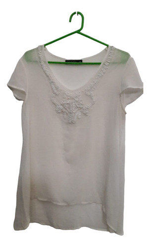 Blusa De Gasa Con Piedritas, Brasil- Talle M