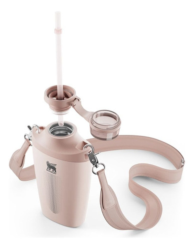 Botella De Viaje Stanley Con Correa 680 Ml Color Rose Quartz Rose Quartz