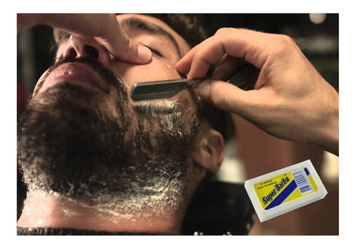 Imagem 2 de 3 de Lâmina De Barbear Super Barba Premium 60 Unidades