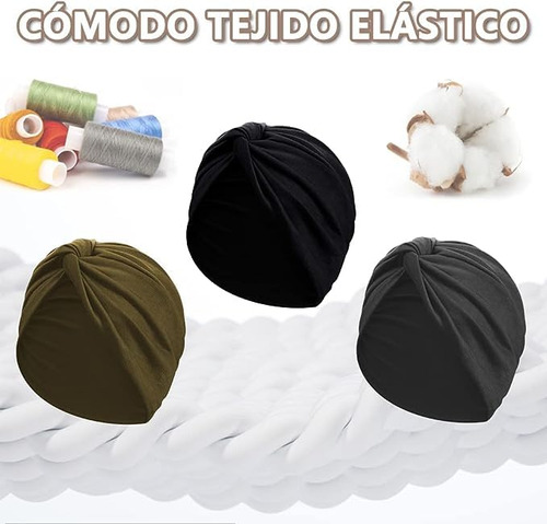 3 Piezas De Gorro Turbante Para Mujer, Turbantes