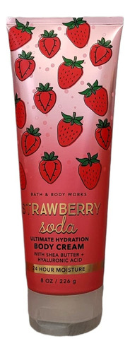 Bath And Body Works Strawberry Soda Ultra Shea Crema Corpor.