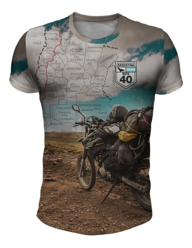 Remera Argentina Ruta 40 Mod 4 Irarte