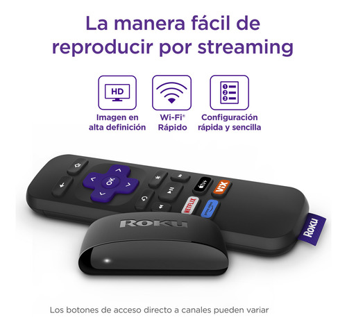 Roku Express Mod 3960x Negro Dispositivo De Streaming Hd