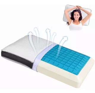 Almohada Cervical De Espuma Viscoelástica De Gel Para Cuello