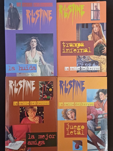 Lote X 4 Libros Serie La Calle Del Terror - R. L. Stine Fx