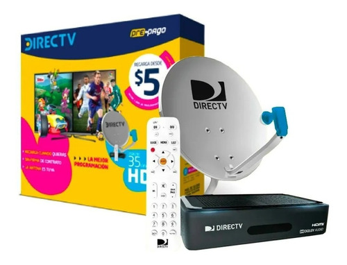 Kit Directv Prepago Hd Antena+ Deco Hd+ Control -  Gemarket 
