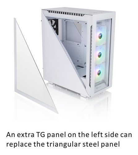 Gabinete Gamer Thermaltake Divider 500tg Snow Edition, Argb
