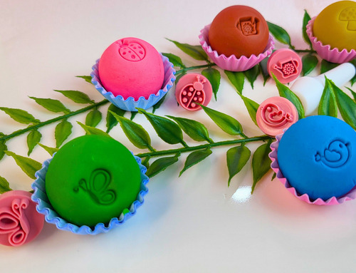 Carimbo De Doces Para Brigadeiro Massas Jardim Encantado Cor Rosa