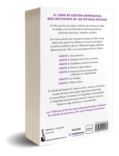 Los 7 Habitos De La Gente Altamente Efectiva - Covey -booket