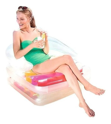 Imagen 2 de 5 de Colchoneta Inflable -sillon- Respaldo- Bestway
