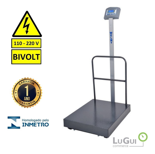 Imagem 4 de 4 de Balança Comercial W300 40x50 Lcd C/ Bat C/ Coluna E Grade
