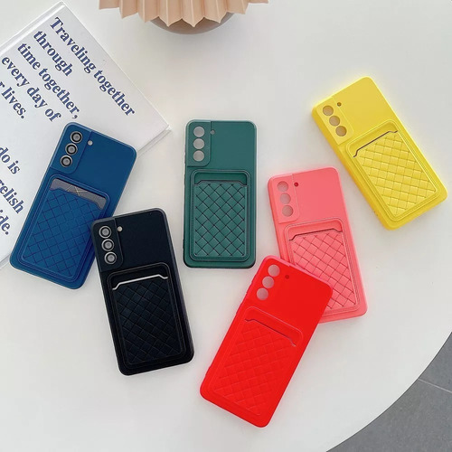 Funda C/ Porta Tdc Silicona De Alta Calidad Para Samsung A72