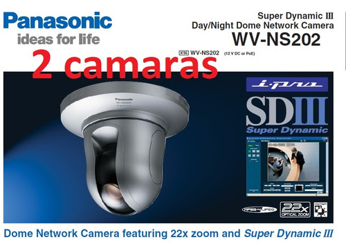 Camara Ip Wv-ns202 Panasonic Lux 0.07 Seguridad Zoom 220x