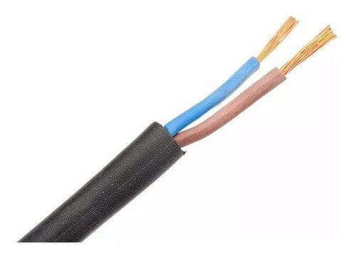 Cable Bajo Goma 2x1 Mm Negro - Precio Por 100mts