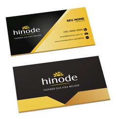 Hinode Cartão De Visita Personalizado 1000x Couche Brilho 